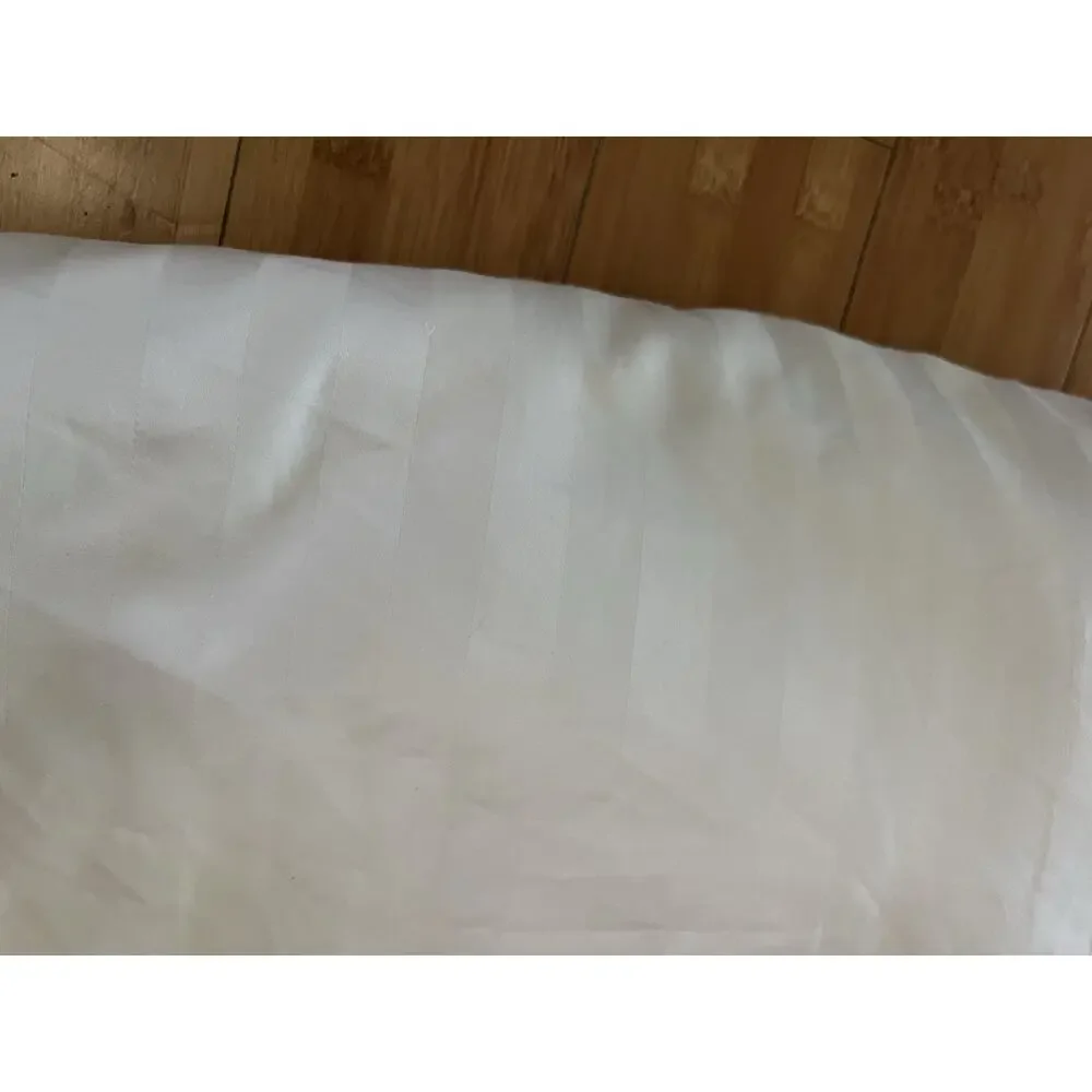 Charter Club Luxury 100% Pima Cotton Beige Duvet Cover Queen Denmark Stripes